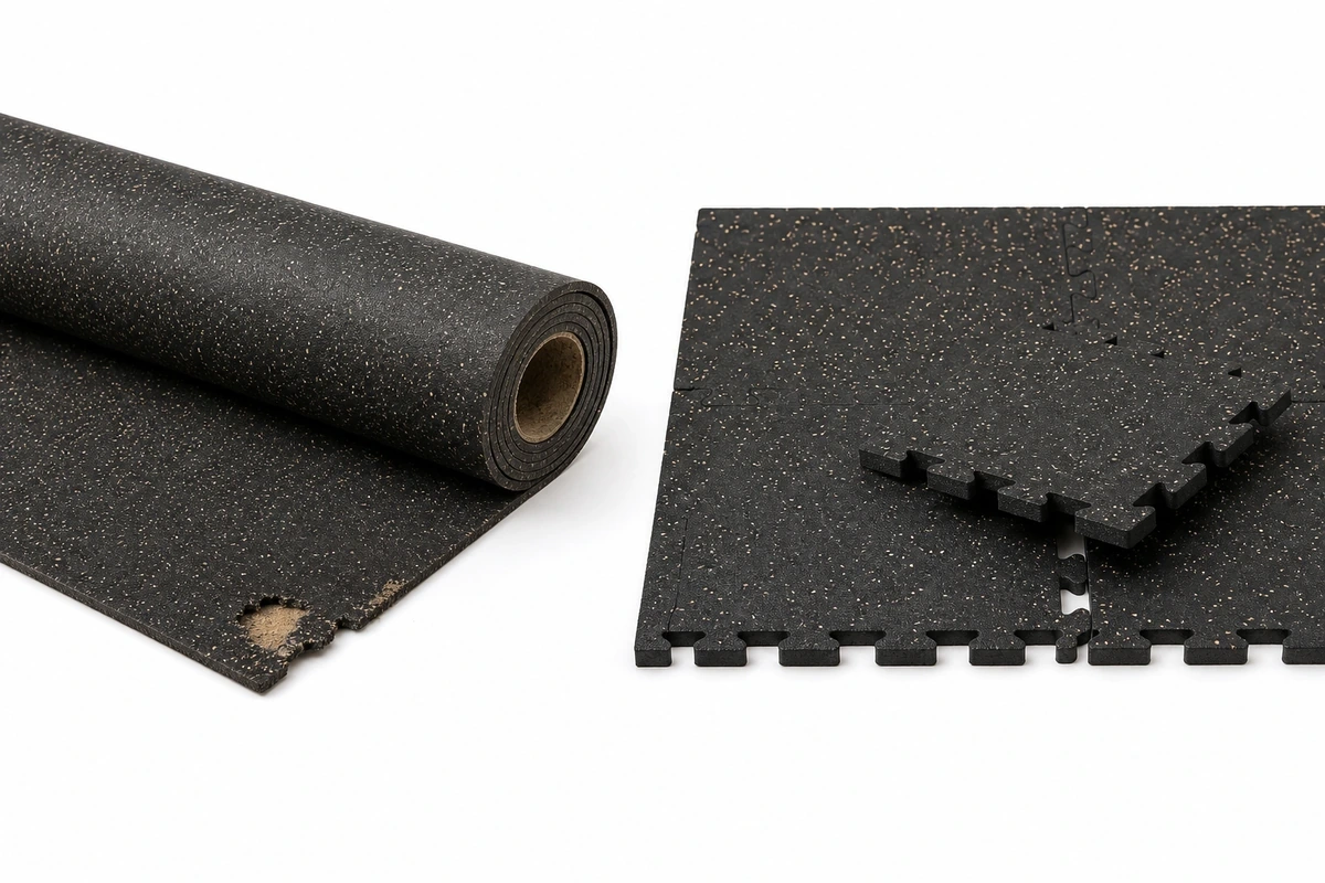 Side-by-side comparison of containment mat vs interlocking tiles