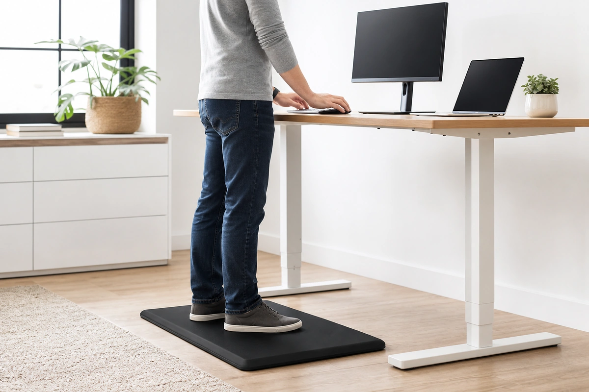 Best Standing Desk Anti-Fatigue Mat (2026) — 8-Hour Comfort, Works on Carpet